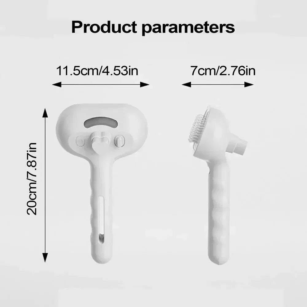 Dog Spray Hair Comb Pet Steam Massage Brush Safe Round Head Soft Teeth Spray Hair Removal Comb for Dog Cat Cleaning Brush